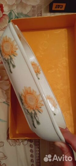 Блюдо-шубница подсолнухи