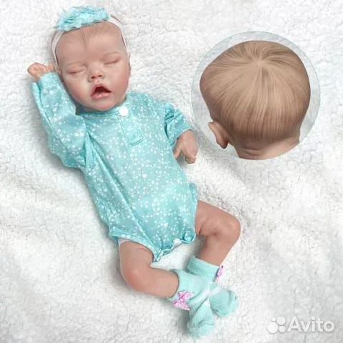 Кукла реборн девочка виниловая, 45 см
