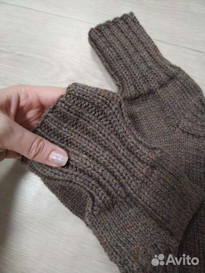 Носки ручной вязки шерстяные