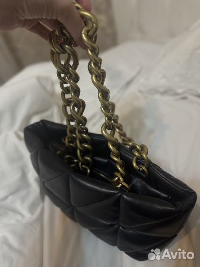 Сумка Zara натуральная кожа