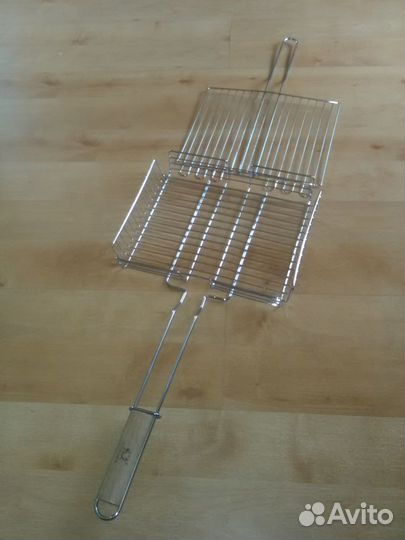 Решётка для гриля 31х26х5 см., ручка 37 см