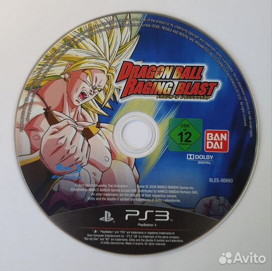 PS3 Dragon Ball Raging Blast (только диск)