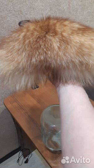Шапка из меха лисы