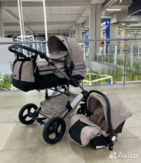 Детская коляска 3в1, новая Lux mom