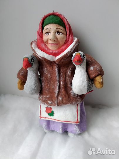 Ватные елочные игрушки