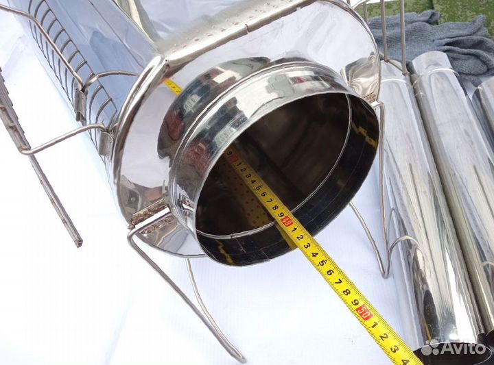 Печь буржуйка Кабанчик на 15 л. с решетками