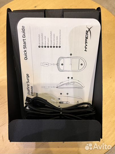 Мышь HyperX Pulsefire Surge черный оптическая (160