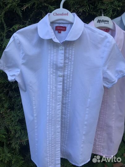 Блузка школьная с коротким рукавом 146