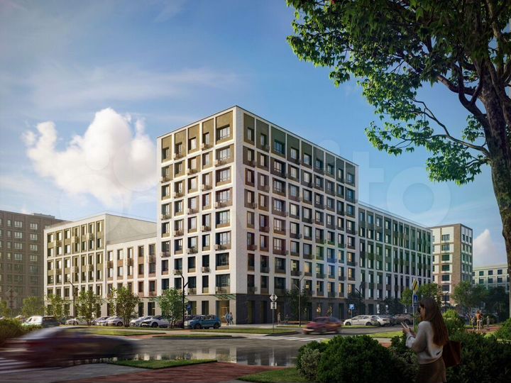1-к. квартира, 43 м², 6/9 эт.