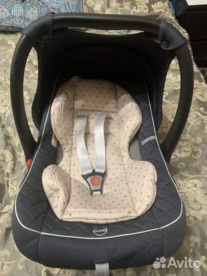 Автолюлька с вкладышем Happy baby