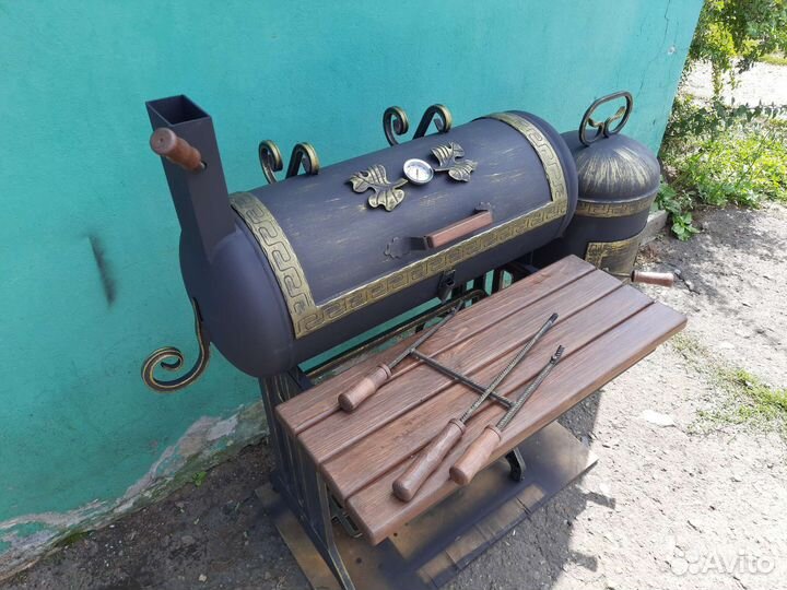 Мангал, коптильня, смокер, гриль 4 в 1