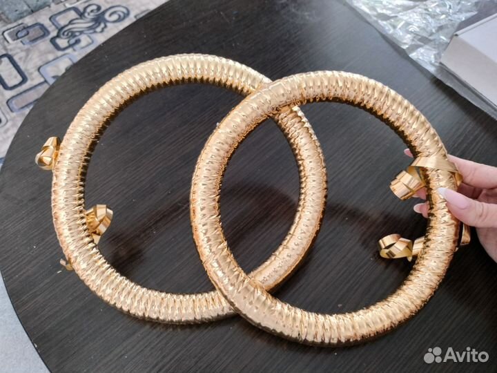 Кольца на машину свадебные