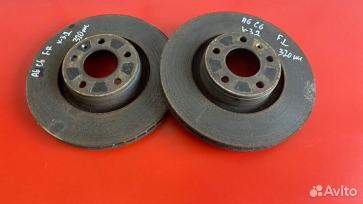 Диск тормозной передний Audi A6 C6 AUK 3.2 2008