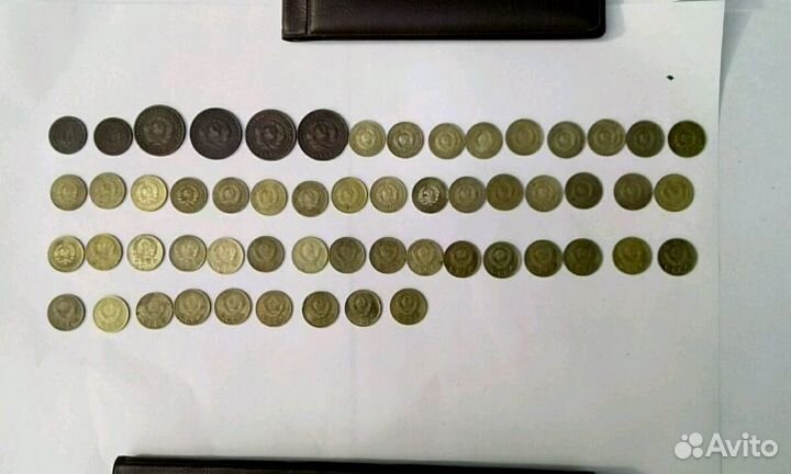 Монеты по 1 копейке с 1924 по 1957 год