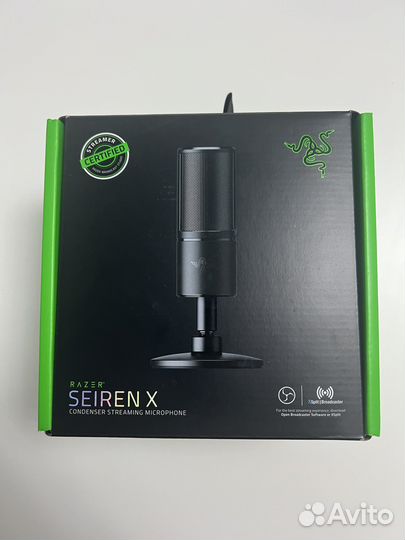Новый запечатанный Микрофон Razer Seiren X, гарант