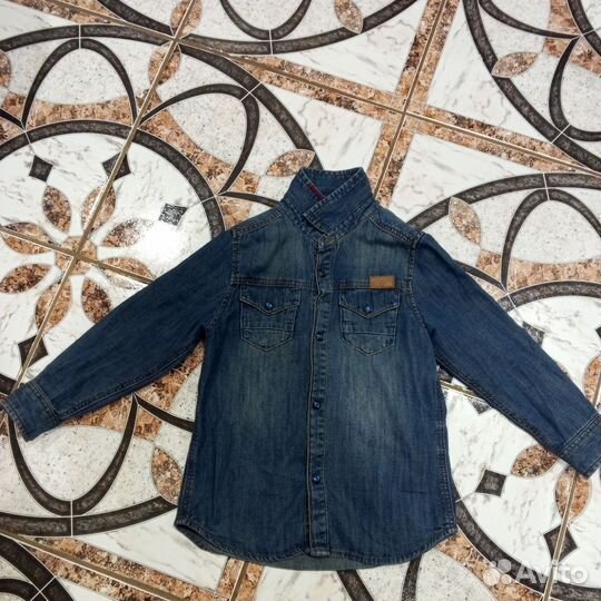 Джинсовая рубашка на мальчика