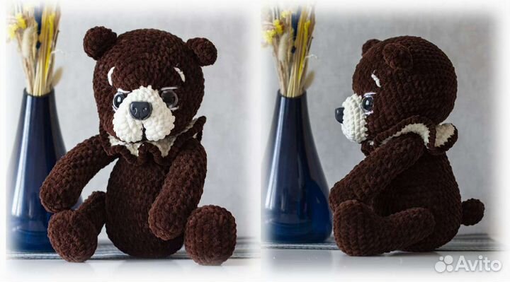 Медвежонок (амигуруми,мягкая вязанная игрушка)