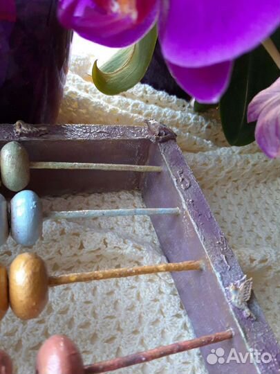 Счеты деревянные СССР отреставрированные