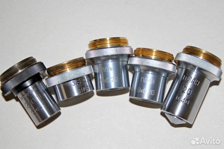 Советские объективы для микроскопов