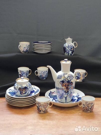 Сервизы лфз фарфор винтаж ретро чайный кофейный