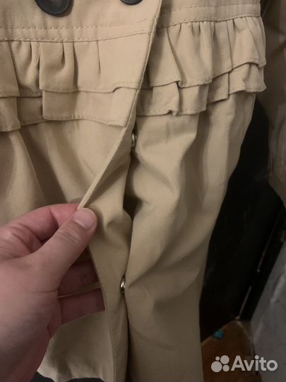 Плащ тренч для девочки 128, куртка для девочки