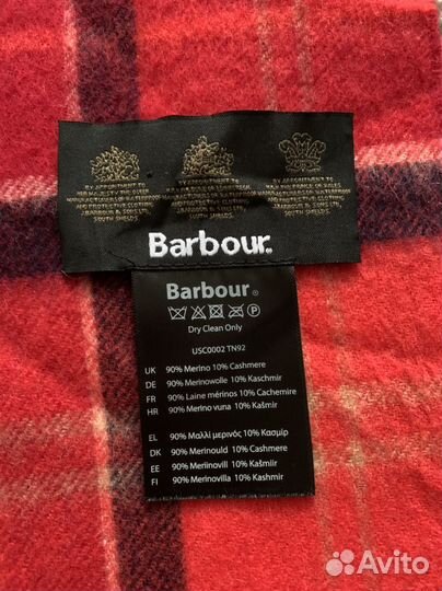 Шарф Barbour tartan red