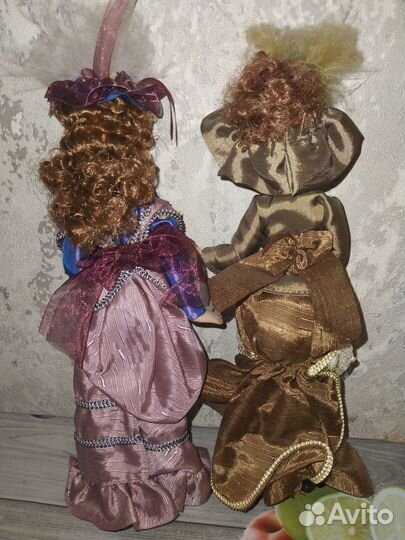 Куклы фарфоровые Дамы эпохи, 5 штук