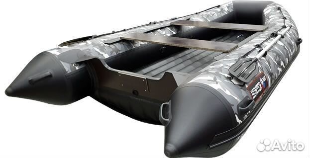 Лодка пвх Hunter (Хантер) 360 А серый камуфляж