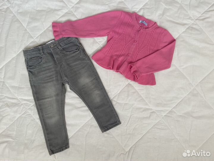 Вещи пакетом на девочку 86 92 98 zara зара hm