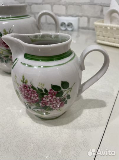 Заварочный чайник и молочник Дулево СССР