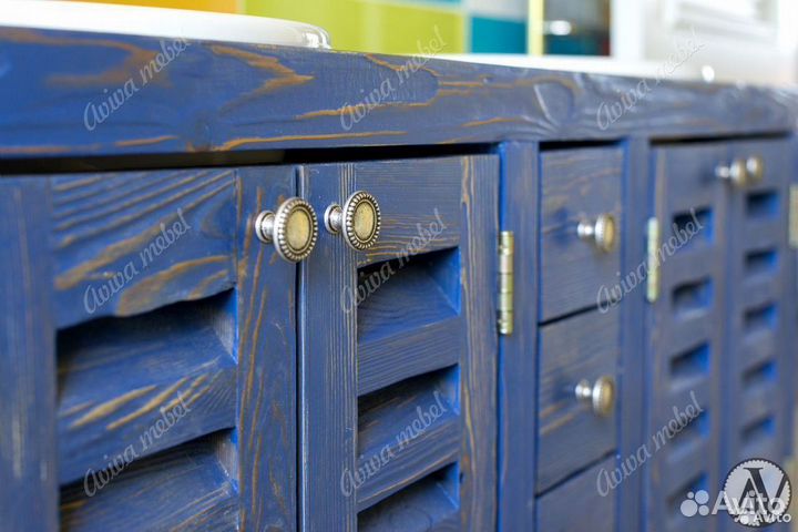 Тумба под раковину в средиземноморском стиле