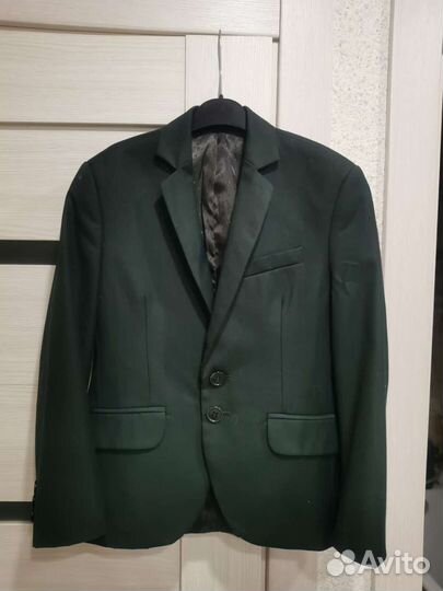Пиджак зелёный и синий 128