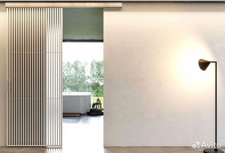 Реечная раздвижная дверь