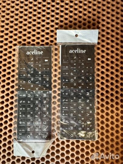 Наклейки на клавиатуру русские / латинские буквы