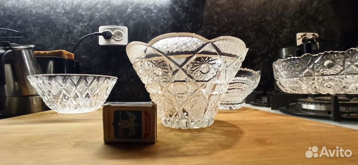 Хрустальные салатники СССР