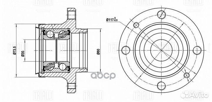 Ступица для а/м Лада 2108-21099/2110-2112/1118