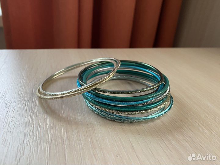 Браслеты, комплект из 12 шт., бижутерия