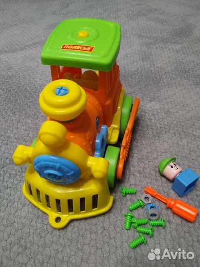 Паровоз полесье с отверткой