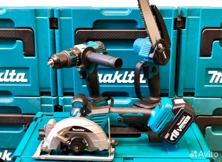 Нaбop аккумулятopнoгo инстpументa 6 в 1 makita mk89