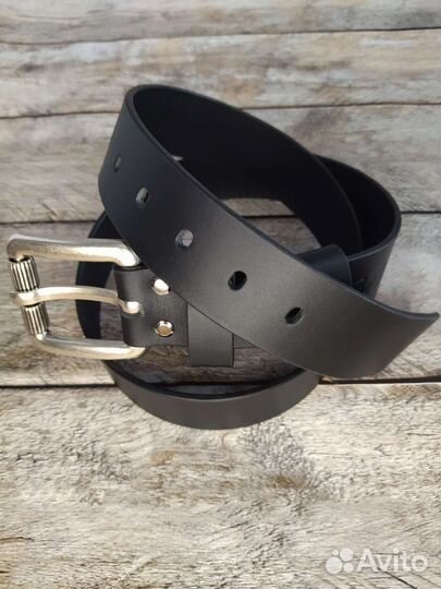 Мужской кожаный ремень ручной работы