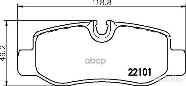 Колодки задние A4474200120 P50126 Brembo