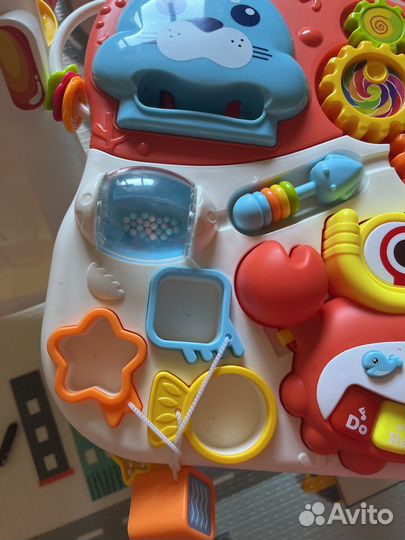 Развивающий центр ходунки-каталка, столик