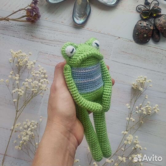 Лягушка Игрушки вязаные