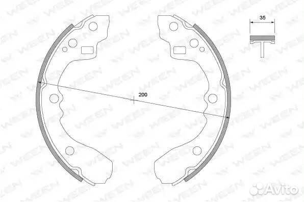 Колодки тормозные барабанные