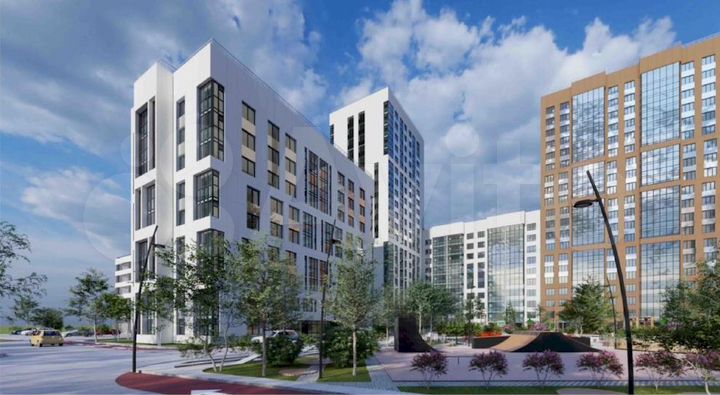 2-к. квартира, 52 м², 1/20 эт.