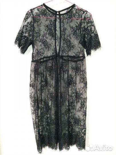 Платье туника гипюр