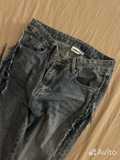 Джинсы синие look online