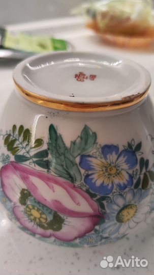 Сахарница СССР лфз Полевые цветы,без крышки
