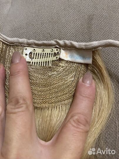 Накладной хвост блонд