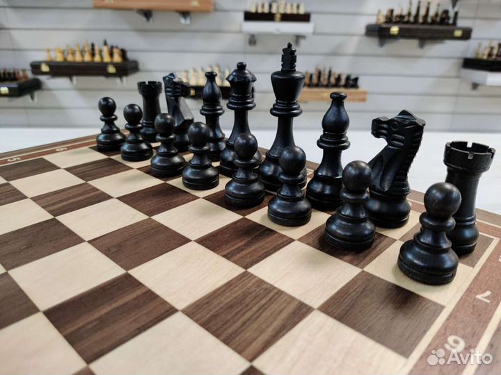 Шахматы орех стаунтон